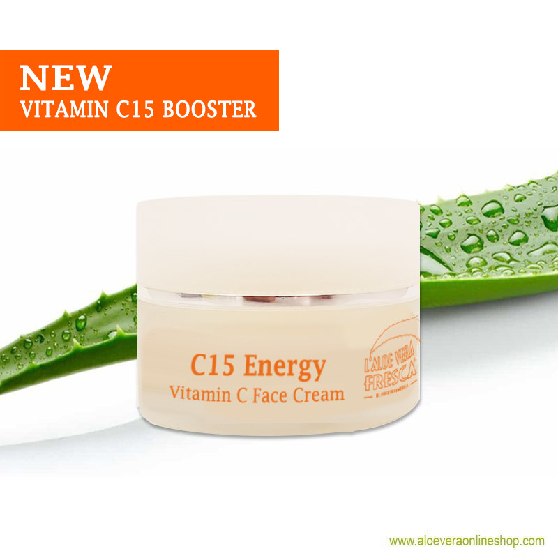 C15 Vitamin Aloe Vera Gesichtscreme 50ml - Aloe Vera Fresca di  Fuerteventura 2B